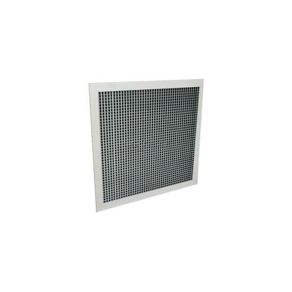 American Louver/Plasticade American Louver Sight Guard Return Grille W/ 45 Degree Sight Proof Core, 22" x 22", White SG-22X22-RTW-1PK - main